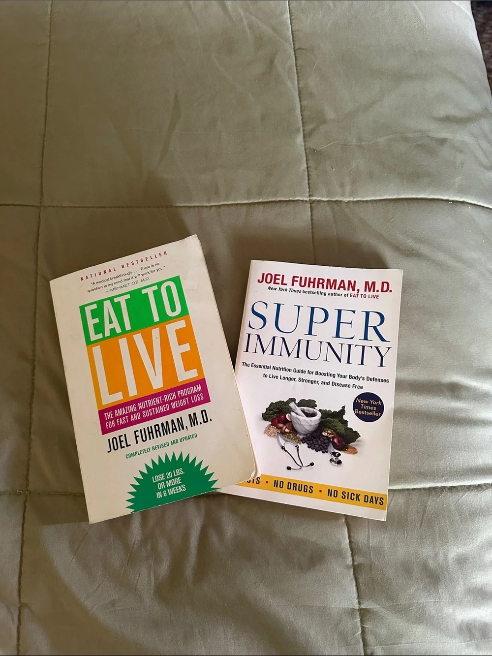 Paperback Book Set - Eat to Live & Super Immunity